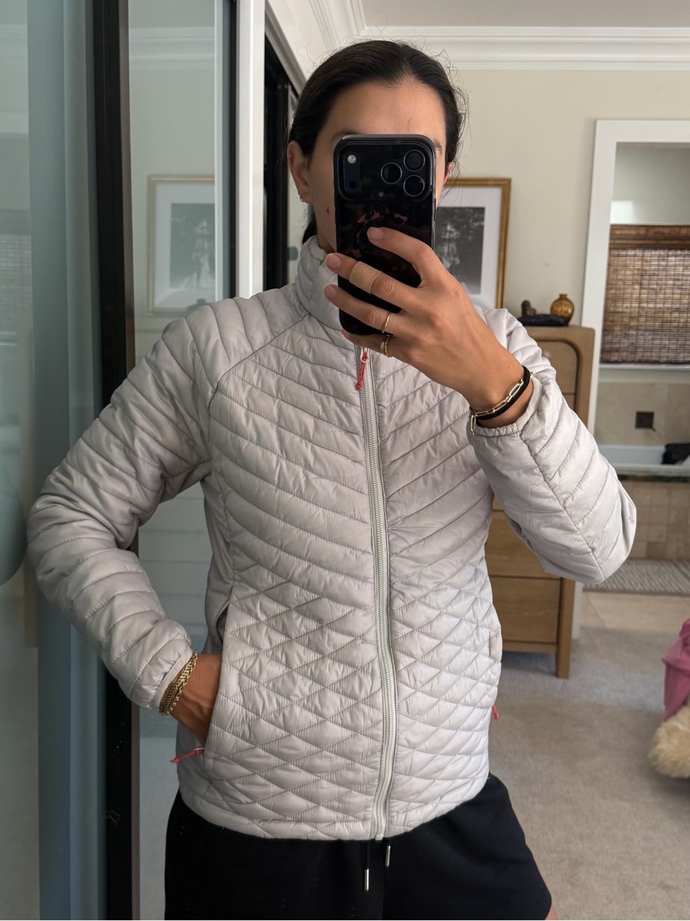 Craghoppers Light Gray silver Quilted Puffer Jacket